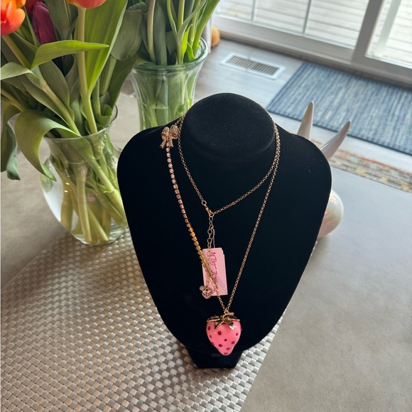 Betsey Johnson Pink Strawberry - Picture 3 of 8